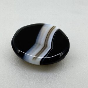 Natural 13.60 Carat/ 15.09 Ratti Black Agate (Sulemani Hakik) Loose Gemstone