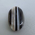 Natural 10.48 Carat/ 11.63 Ratti Black Agate (Sulemani Hakik) Loose Gemstone