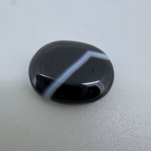 Natural 19.08 Carat/ 21.17 Ratti Black Agate (Sulemani Hakik) Loose Gemstone