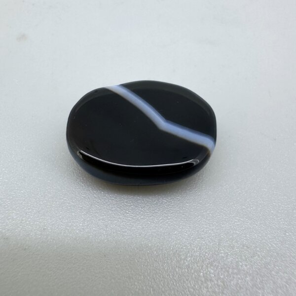 Natural 19.08 Carat/ 21.17 Ratti Black Agate (Sulemani Hakik) Loose Gemstone