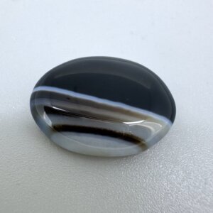 Natural 18.16 Carat/ 20.15 Ratti Black Agate (Sulemani Hakik) Loose Gemstone