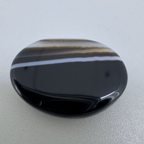 Natural 18.16 Carat/ 20.15 Ratti Black Agate (Sulemani Hakik) Loose Gemstone