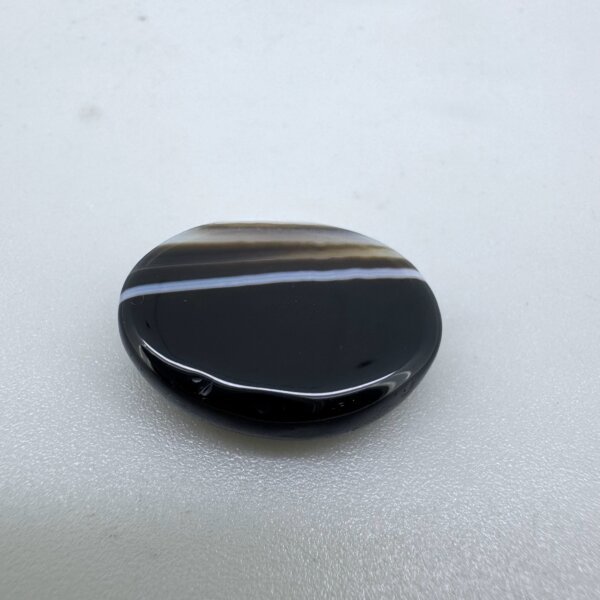 Natural 18.16 Carat/ 20.15 Ratti Black Agate (Sulemani Hakik) Loose Gemstone