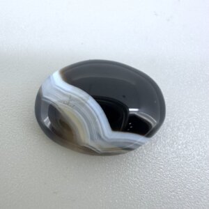 Natural 12.08 Carat/ 13.40 Ratti Black Agate (Sulemani Hakik) Loose Gemstone