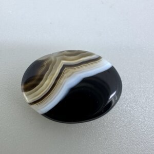 Natural 12.08 Carat/ 13.40 Ratti Black Agate (Sulemani Hakik) Loose Gemstone