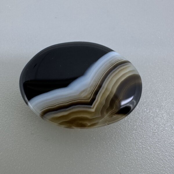 Natural 12.08 Carat/ 13.40 Ratti Black Agate (Sulemani Hakik) Loose Gemstone