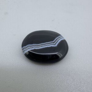 Natural 14.69 Carat/ 16.30 Ratti Black Agate (Sulemani Hakik) Loose Gemstone