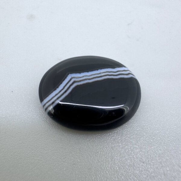 Natural 14.69 Carat/ 16.30 Ratti Black Agate (Sulemani Hakik) Loose Gemstone