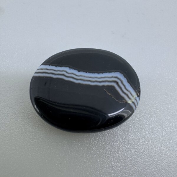 Natural 14.69 Carat/ 16.30 Ratti Black Agate (Sulemani Hakik) Loose Gemstone