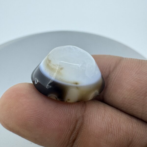 Natural 40.42 Carat/ 44.86 Ratti Black Agate (Sulemani Hakik) Loose Gemstone