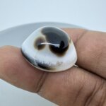 Natural 37.47 Carat/ 41.59 Ratti Black Agate (Sulemani Hakik) Loose Gemstone