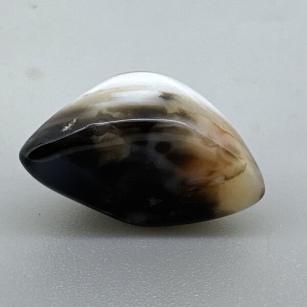 Natural 24.40 Carat/ 27.08 Ratti Black Agate (Sulemani Hakik) Loose Gemstone