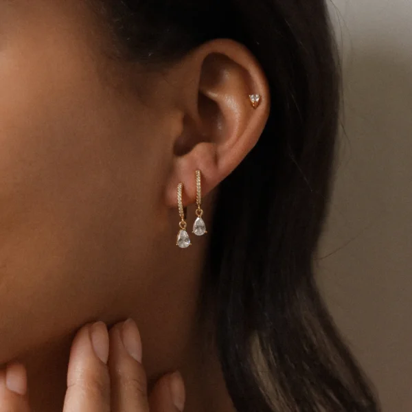 Teardrop Lab Grown Diamond Earrings