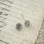 Cushion Cut CVD Diamond Halo Stud Earrings