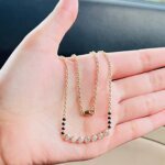 Gold and CVD Diamond Seven-Stone Mangalsutra