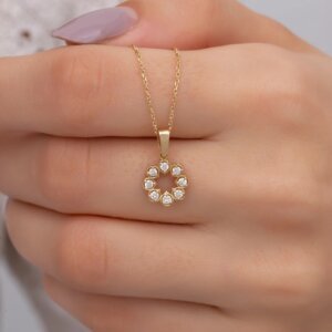 Circle Minimalist CVD Diamond Pendant