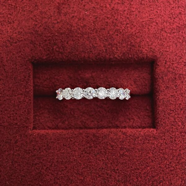 Brilliant Half-Eternity CVD Diamond Band