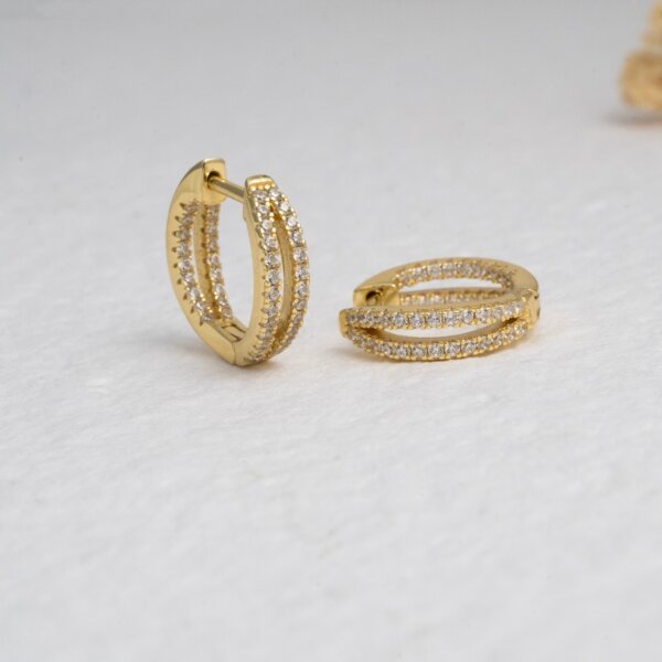 Simple and Decent Dainty CVD Diamond Earrings