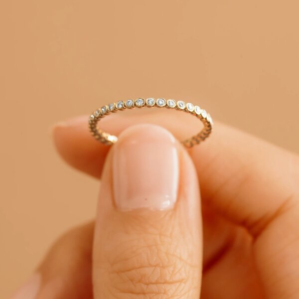 Minimalist Everyday Lab Grown Diamond/ CVD Diamond Ring