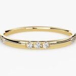 Gold Dainty Lab Grown Diamond Half-Eternity Ring