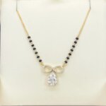 Infinity CVD Diamond Mangalsutra with Pear-Shaped Solitaire Pendant