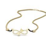 CVD Diamond Infinity Love Mangalsutra with Heart Charms