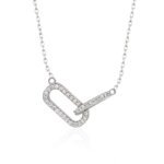 Sparkling Gold and CVD Diamond Link Necklace