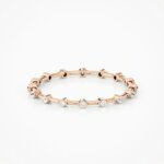 Delicate Lab Grown Diamond Band with Gold