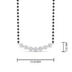 Seven-Stone CVD Diamond Mangalsutra in Gold