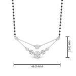 Exquisite Multi-Layer CVD Diamond Mangalsutra in Gold