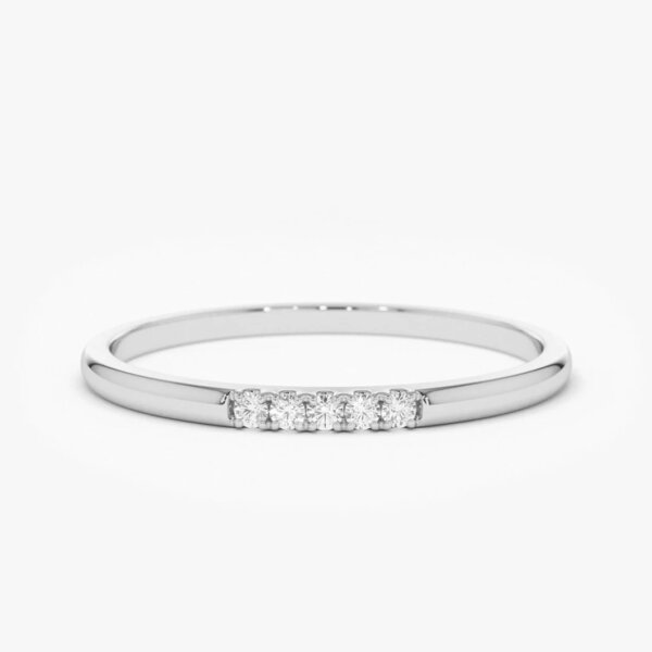 Gold Petite Lab Grown Diamond Stacking Band