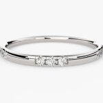 Gold Dainty Lab Grown Diamond Half-Eternity Ring