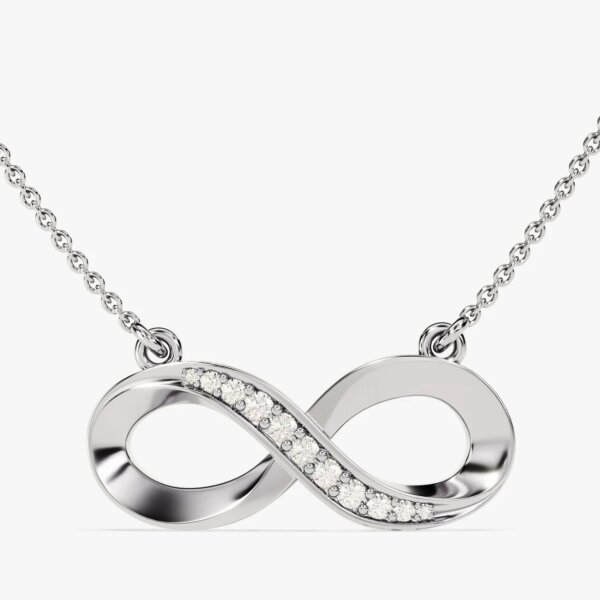 Infinity CVD Diamond Necklace in Gold