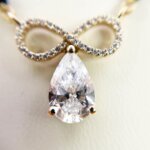 Infinity CVD Diamond Mangalsutra with Pear-Shaped Solitaire Pendant