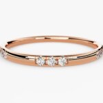 Gold Dainty Lab Grown Diamond Half-Eternity Ring