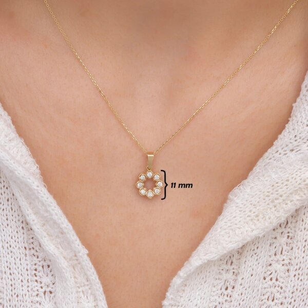 Circle Minimalist CVD Diamond Pendant