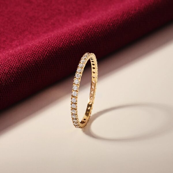 Timeless Gold and CVD Diamond Eternity Band