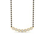 Seven-Stone CVD Diamond Mangalsutra in Gold