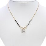 Infinity CVD Diamond Mangalsutra with Pear-Shaped Solitaire Pendant