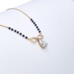 Infinity CVD Diamond Mangalsutra with Pear-Shaped Solitaire Pendant