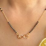 Infinity Symbol Mangalsutra with Lab-Grown Diamonds & Gold Accents