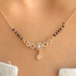 Radiant Circle Lab-Grown Diamond Mangalsutra with Teardrop Pendant
