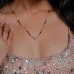 Radiant Circle Lab-Grown Diamond Mangalsutra with Teardrop Pendant