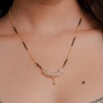 Graceful Vine Lab-Grown Diamond Mangalsutra with Drop Pendant