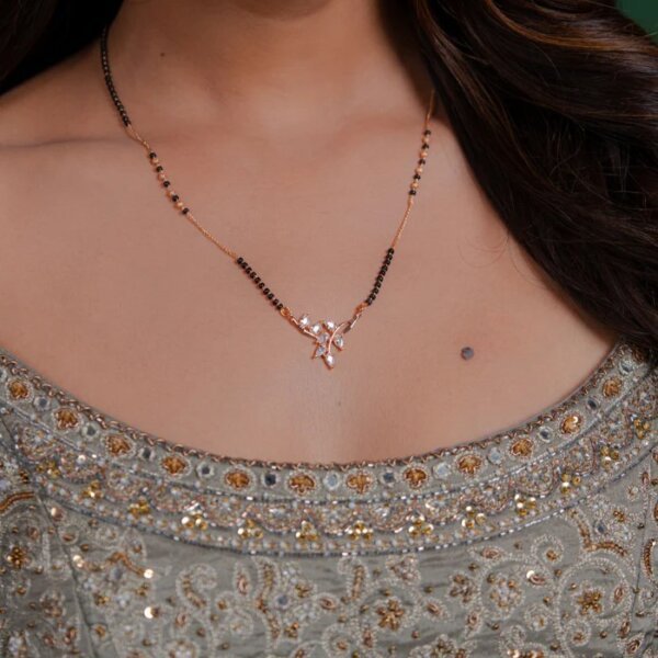 Ethereal Blossom Lab Grown Diamond Mangalsutra