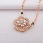 Graceful Floral Lab-Grown Diamond Mangalsutra in Gold