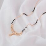 Radiant Circle Lab-Grown Diamond Mangalsutra with Teardrop Pendant