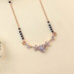 Stellar Bloom Lab Grown Diamond Mangalsutra in Gold