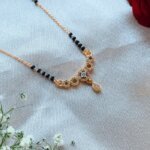 Radiant Circle Lab-Grown Diamond Mangalsutra with Teardrop Pendant