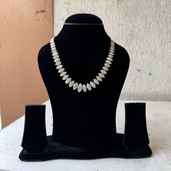 Statement Marquise Cut CVD Diamond Necklace